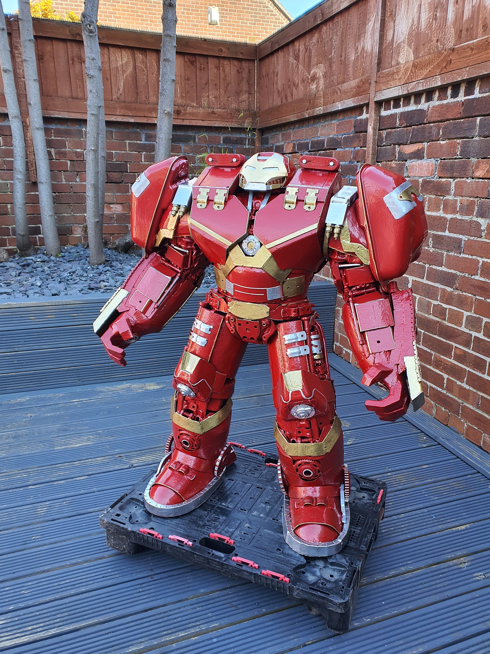 Iron Man Hulk Smasher 120cm Marvel Metal Art Productions Etsy