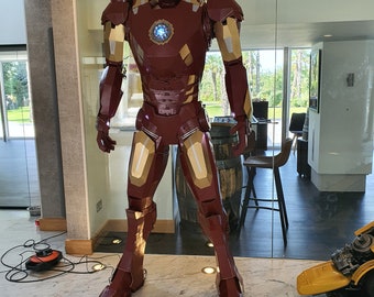 Iron Man Life Size Marvel Sci-fi Handmade recycled Metal Sculpture Metal Art Productions