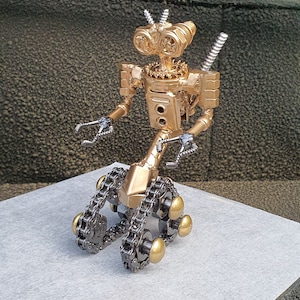 Inspired by: Johnny 5 from Short Circuit MAPJ5SP Metal Art Productions Handmade Metal Sculptures Birthday Christmas One of a Kind Gift