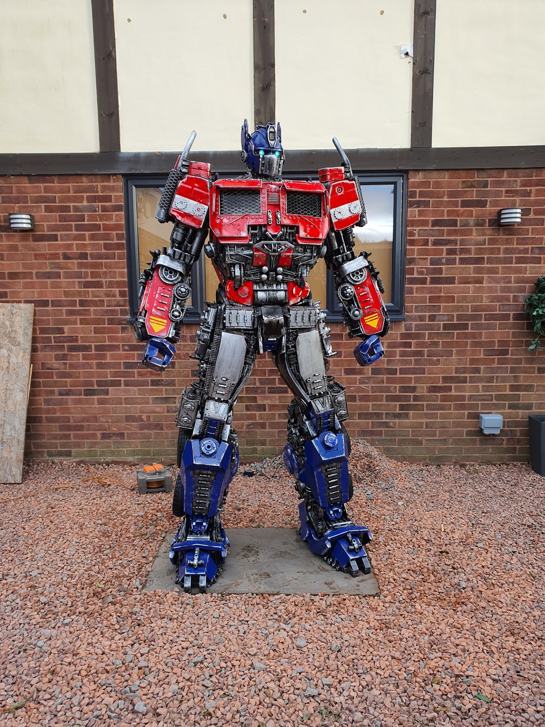 Optimus Prime Life Size Transformers Handmade Recycled Metal Art  Productions Sculpture - Etsy