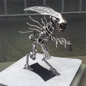 Inspired by: ALIEN Mirror Silver from Alien Vs Predator MAPALN20QAS Metal Art Productions Handmade Metal Sculptures Birthday Christmas Gift