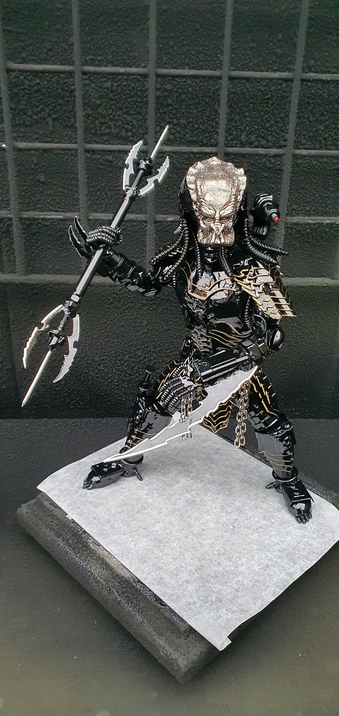 Sculptures Métal Predator - Lot De 3 - Objet Déco Cinéma - Très Bon état