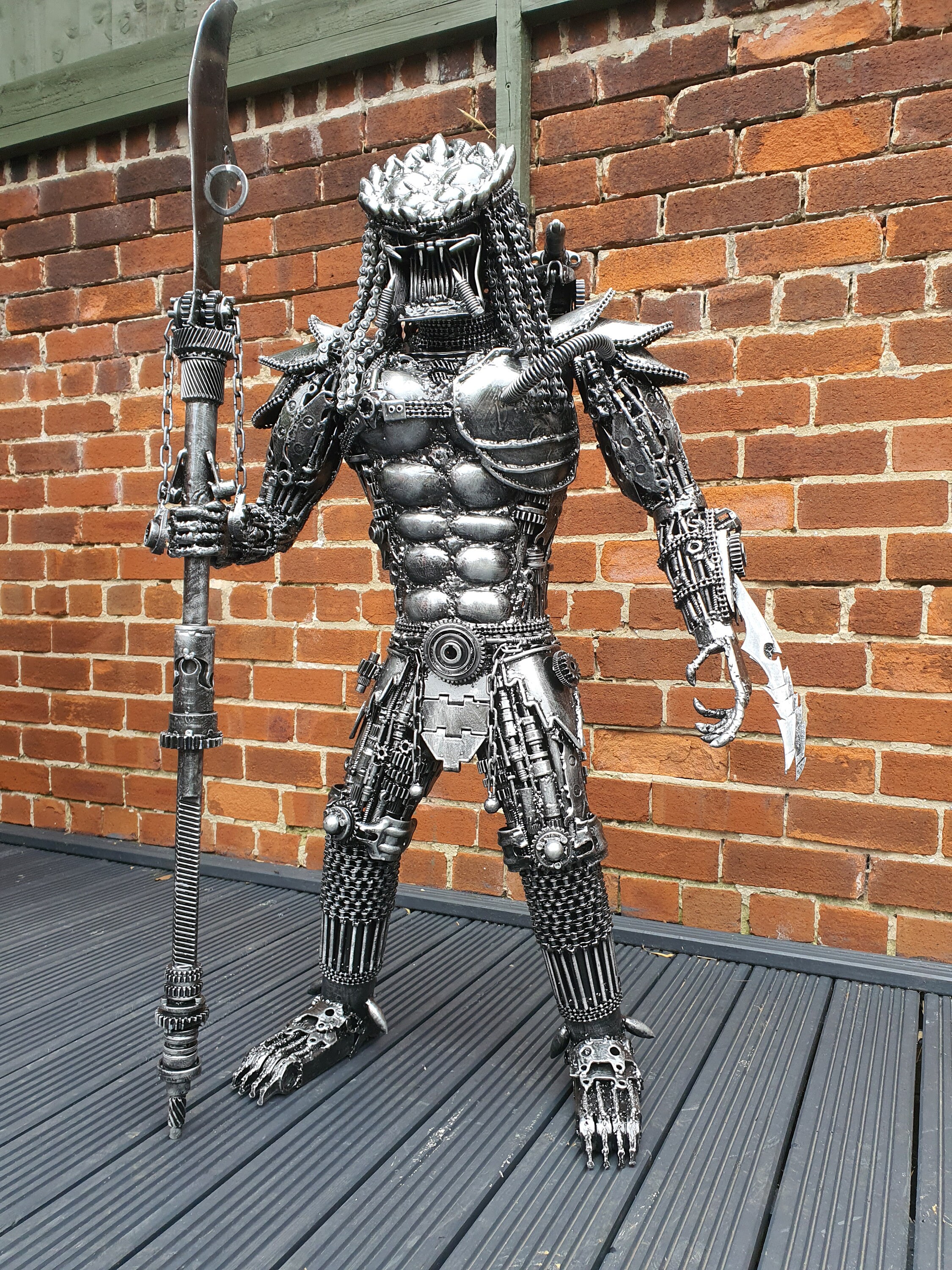 プレデター 金属製フィギュア Inspired by: Predator Type 1 120cm Metal Art Productions