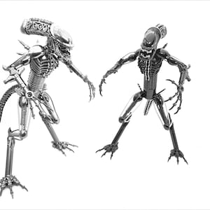Inspired by: Alien MAPALN60 Metal Art Productions Handmade Metal Sculptures Birthday Christmas One of a Kind Gift
