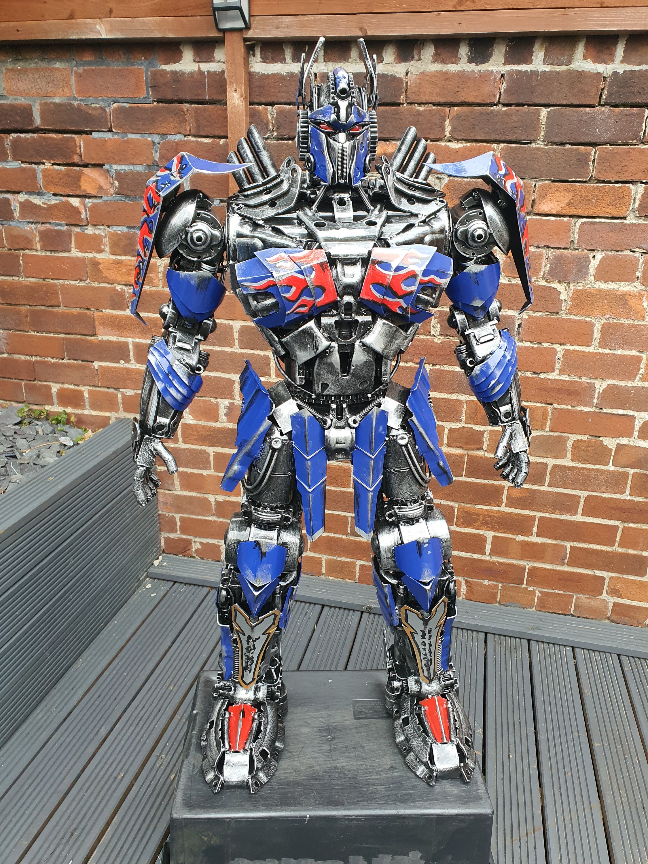 Transformers Optimus Prime 120cm Sci-fi Handmade Recycled Metal Art  Productions Sculpture - Etsy