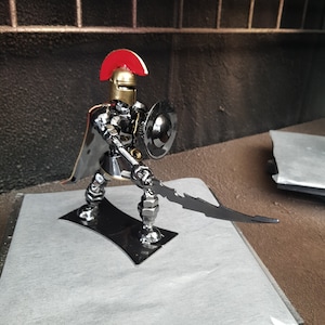 Inspired by: Spartan MAPSWSWFP Metal Art Productions Handmade Metal Sculptures Birthday Christmas One of a Kind Gift