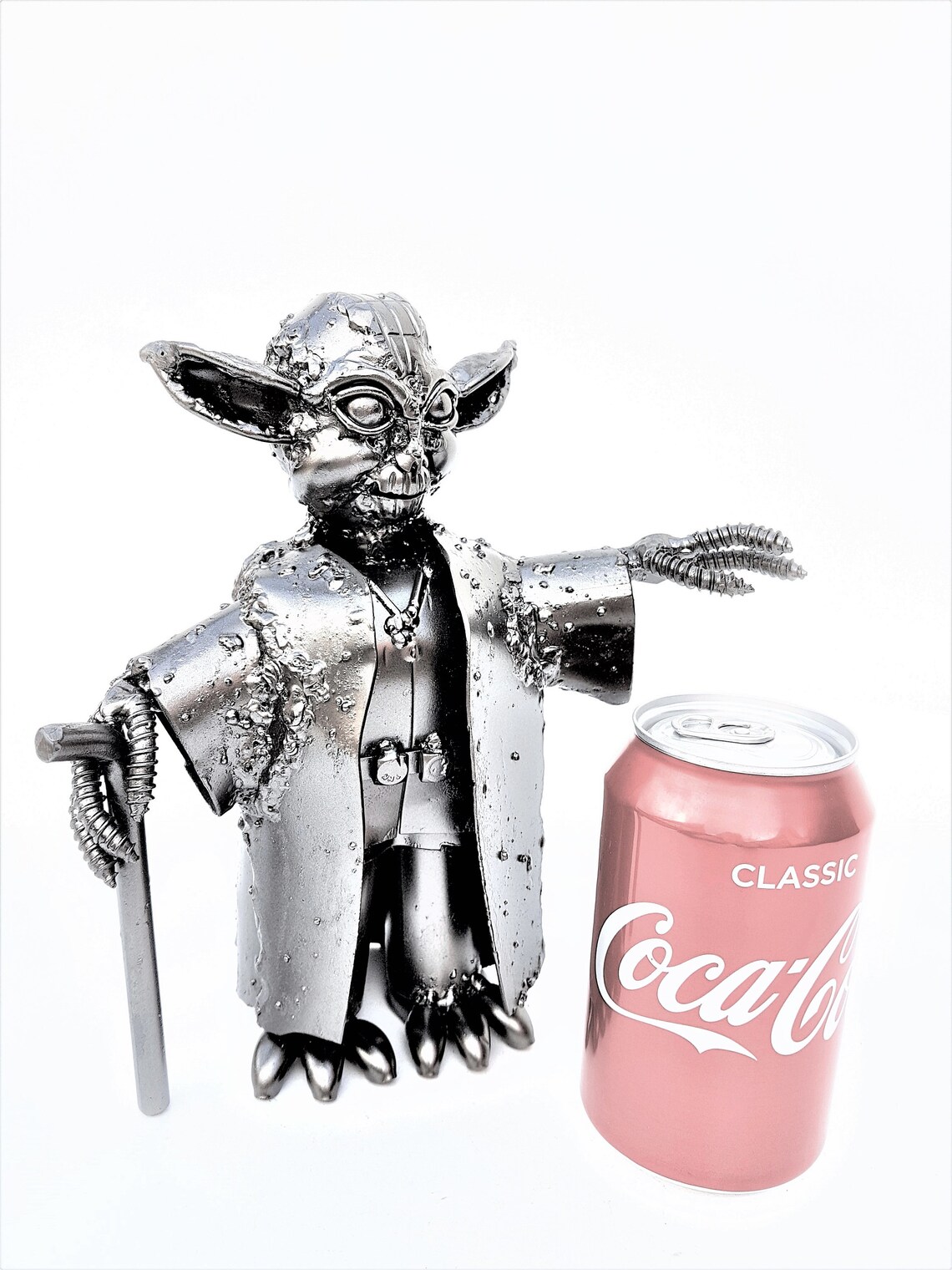 Yoda Big Handmade Recycled Metal Art Productions Sculptures Etsy