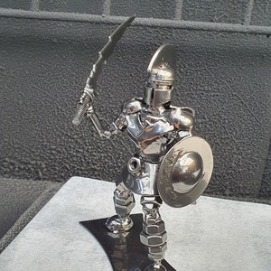 Inspired by: Spartan Warrior MAPSWSWSS Metal Art Productions Handmade Metal Sculptures Birthday Christmas One of a Kind Gift
