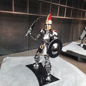 Inspired by: Spartan MAPSWSWSP Metal Art Productions Handmade Metal Sculptures Birthday Christmas One of a Kind Gift