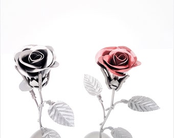 Flower Rose Handmade Sculpture Metal Art Productions