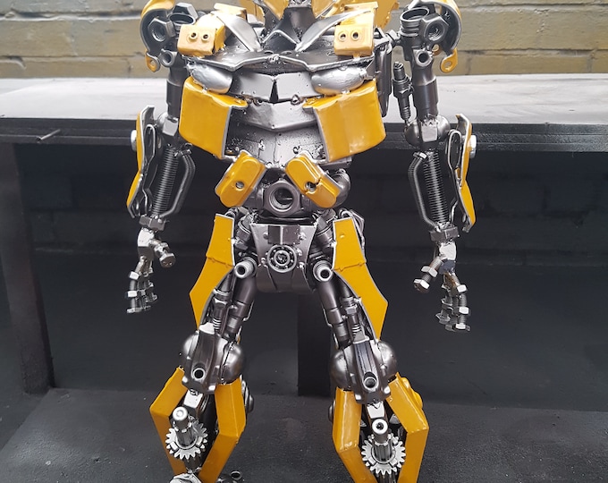 Transformers Bumblebee 60cm Sci-Fi Handmade Recycled Metal Art Productions Sculpture