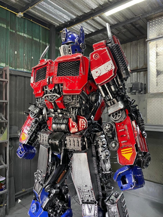 Optimus Prime Life Size Transformers Handmade Recycled Metal Art  Productions Sculpture - Etsy