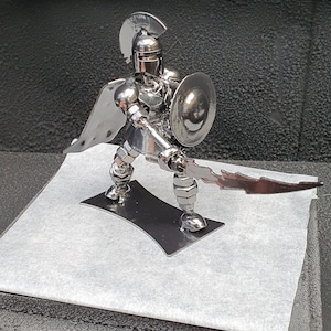 Inspired by: Spartan MAPSWSWFS Metal Art Productions Handmade Metal Sculptures Birthday Christmas One of a Kind Gift