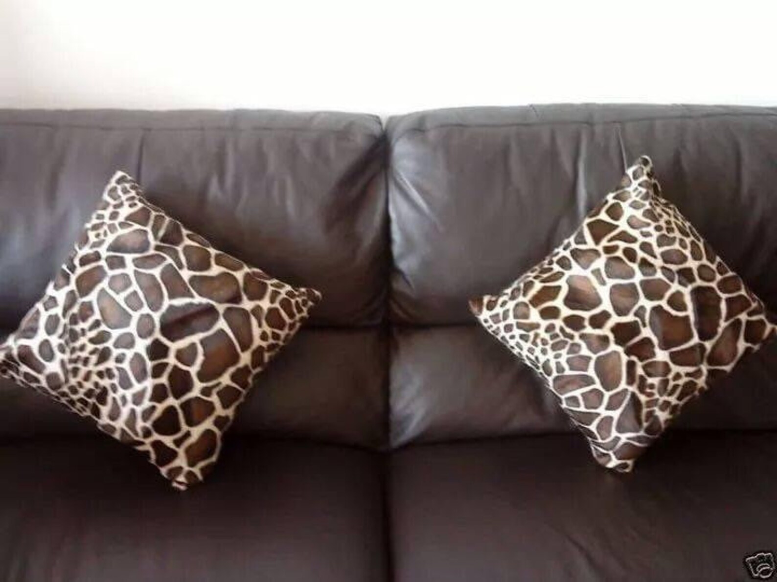 Cushion cover Animal print faux fur highly quality handmade in Etsy