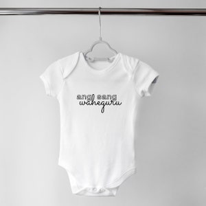 Ang Sang Waheguru-romper, kraamcadeau, Punjabi-romper, Indiase romper, sikh-babyromper, zwangerschapsaankondiging