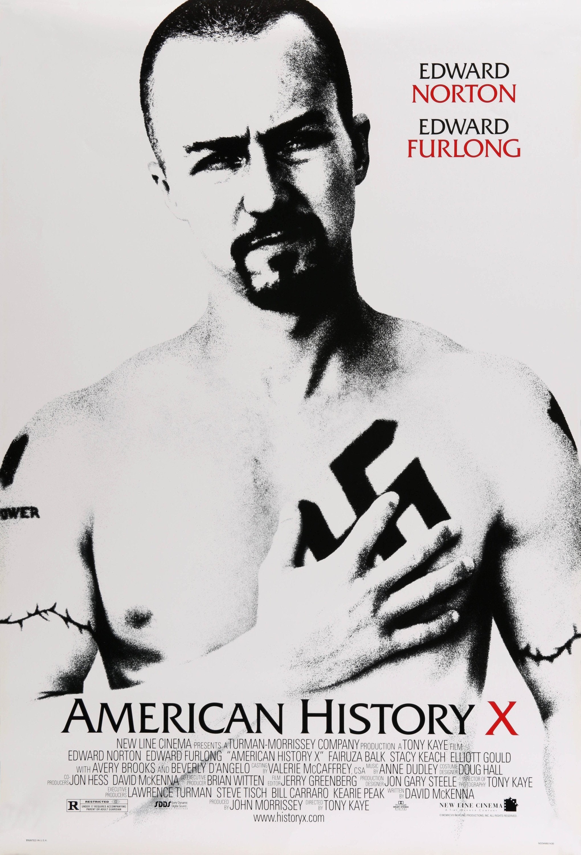American History X 1998 Movie Poster Cult Posters in Etsy UK