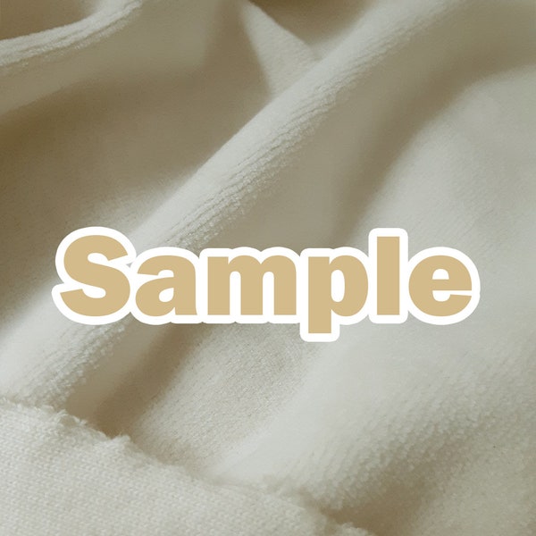 100% Organic Cotton Fabric Samples (Velour, Sherpa)