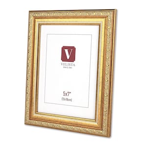 Sierlijke gouden fotolijst - fotolijst in barokstijl - gouden en bronzen antieke fotolijsten - klassieke vintage designlijsten