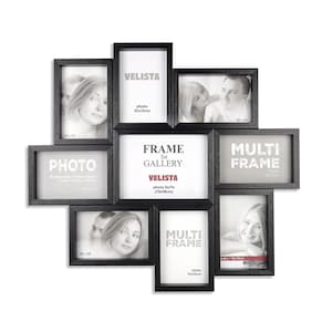 9 Opening Family Picture Frame Collage for Wall Décor – Farmhouse Multi Picture Frame – Rustic Photo Collage Frame - Multiple Picture Frame
