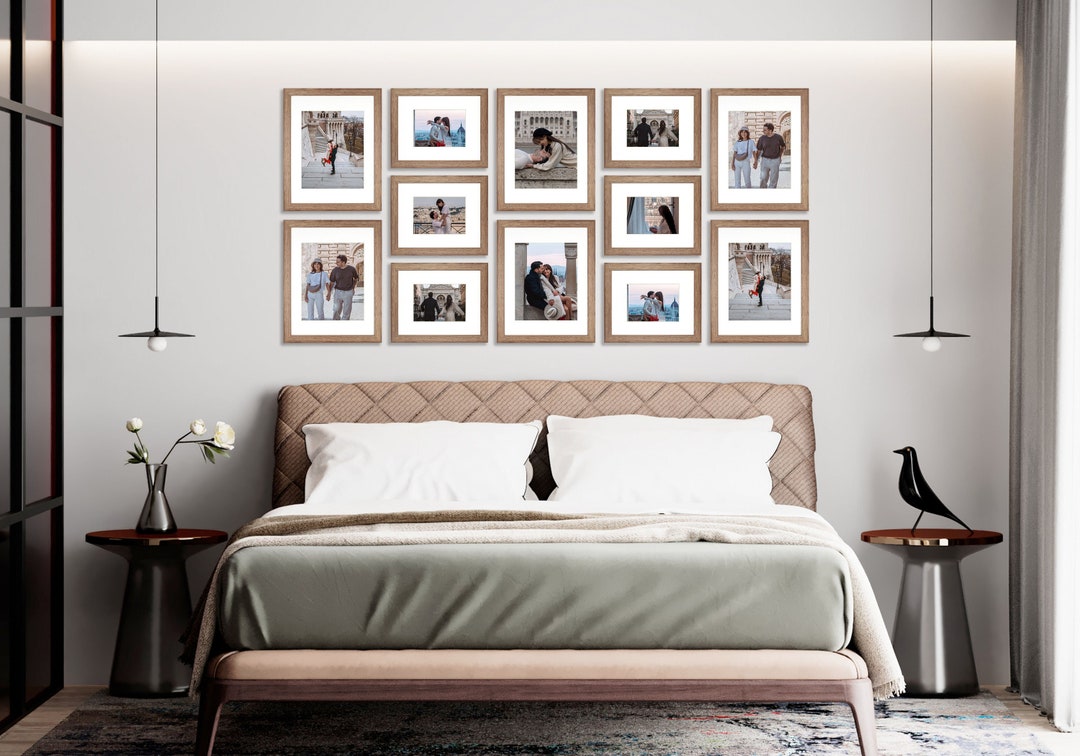 12 Piece Large Rectangle Gallery Wall Frame Set Modern Photo Frame Set