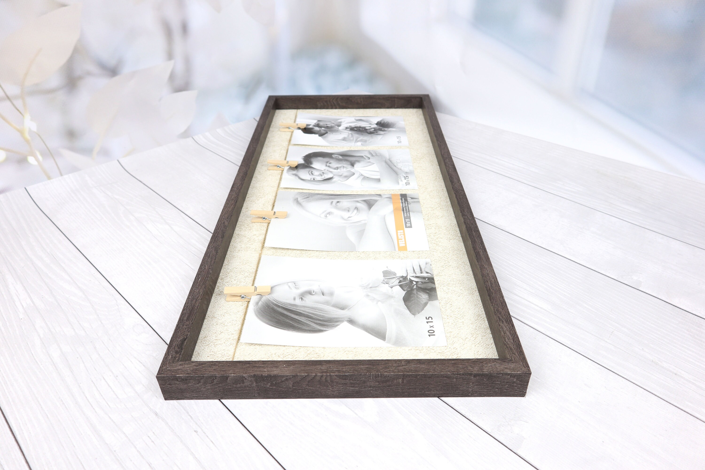 Clip 4 Piece Photo Frame Wooden Picture Frame Collage Clip Etsy