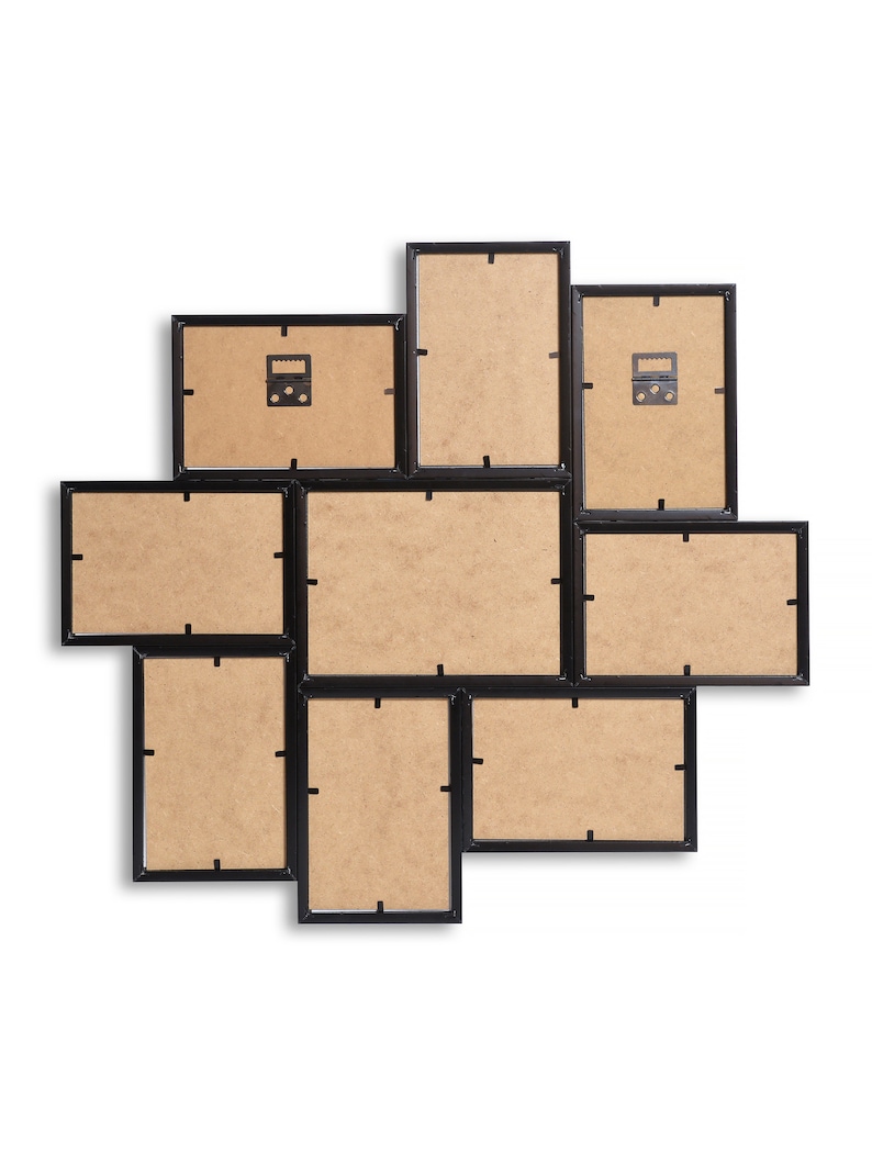 9 Opening Family Picture Frame Collage for Wall Décor Etsy