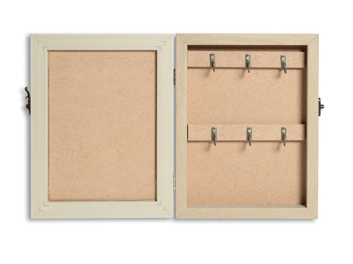 Wooden Key Box White Key Box Vintage Key Box Key Holder Etsy