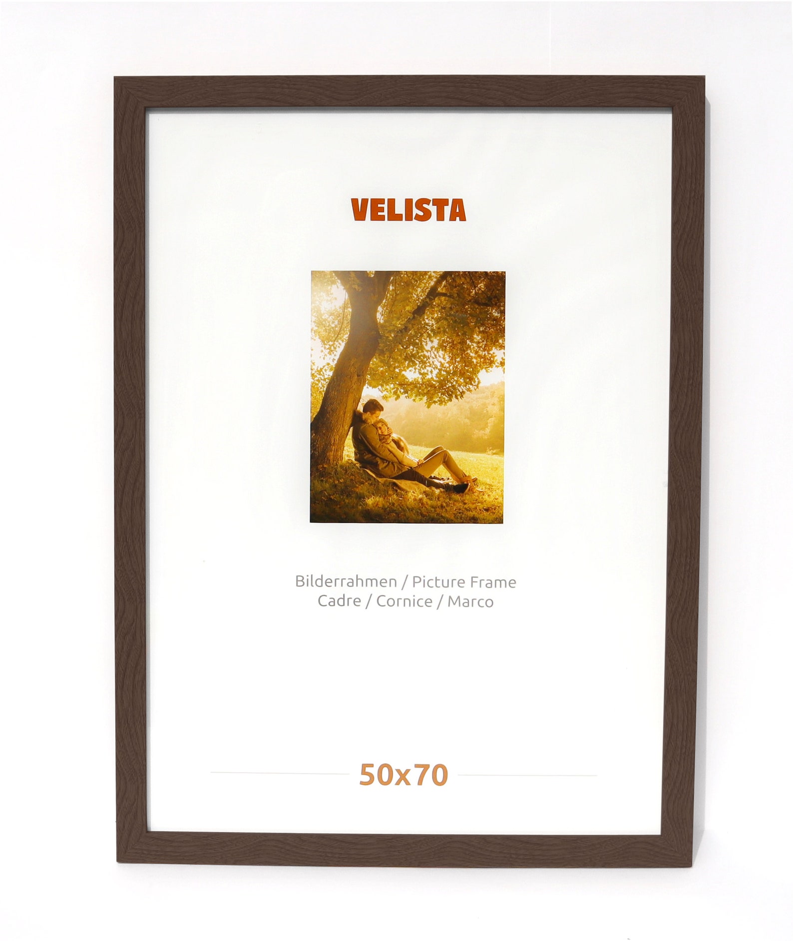 Brown Wooden Poster Frame Custom Framed Wall Art Poster Etsy