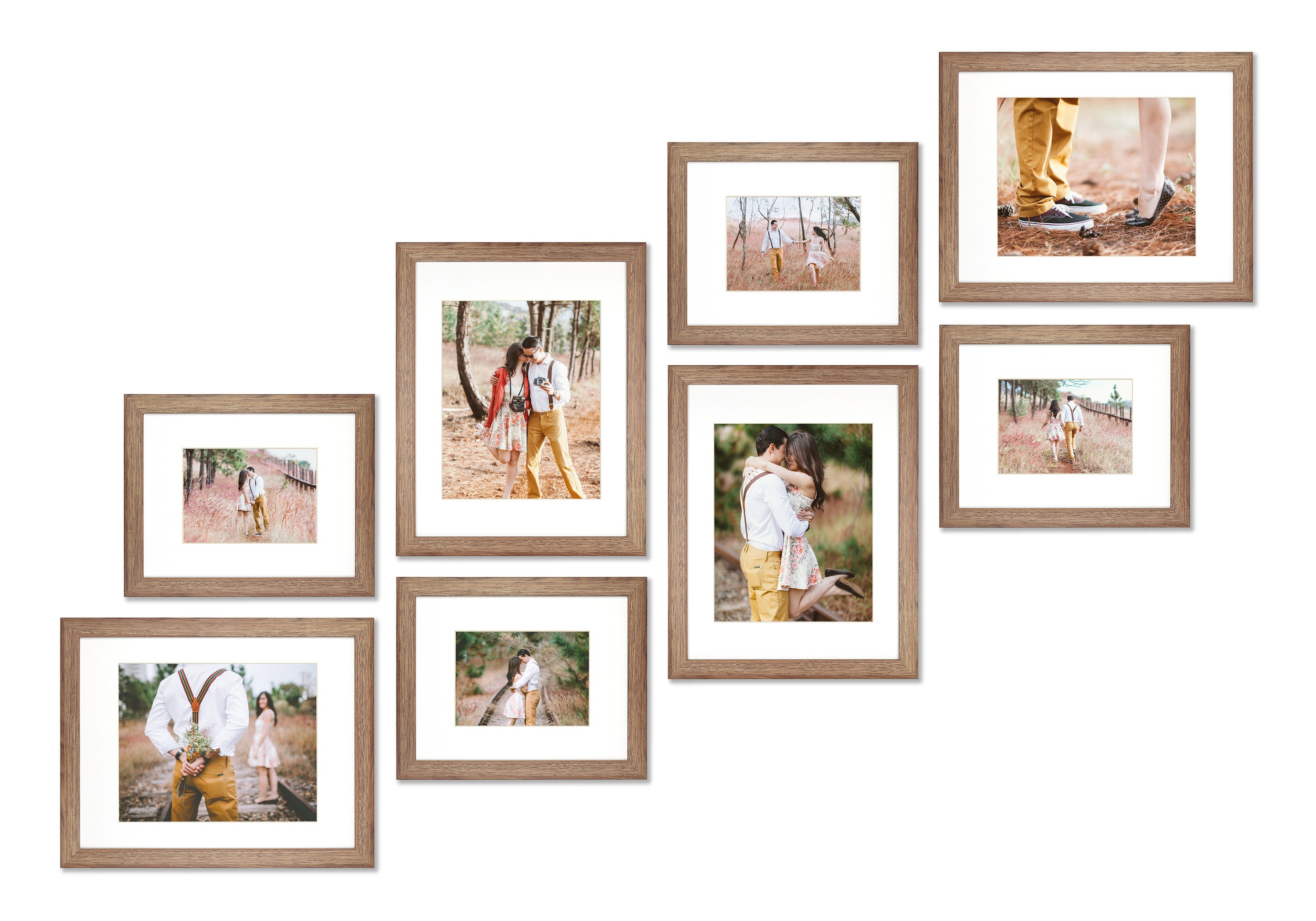 Photo Picture Wall Frame Set Gallery Stairs Décor Frames Modern 12