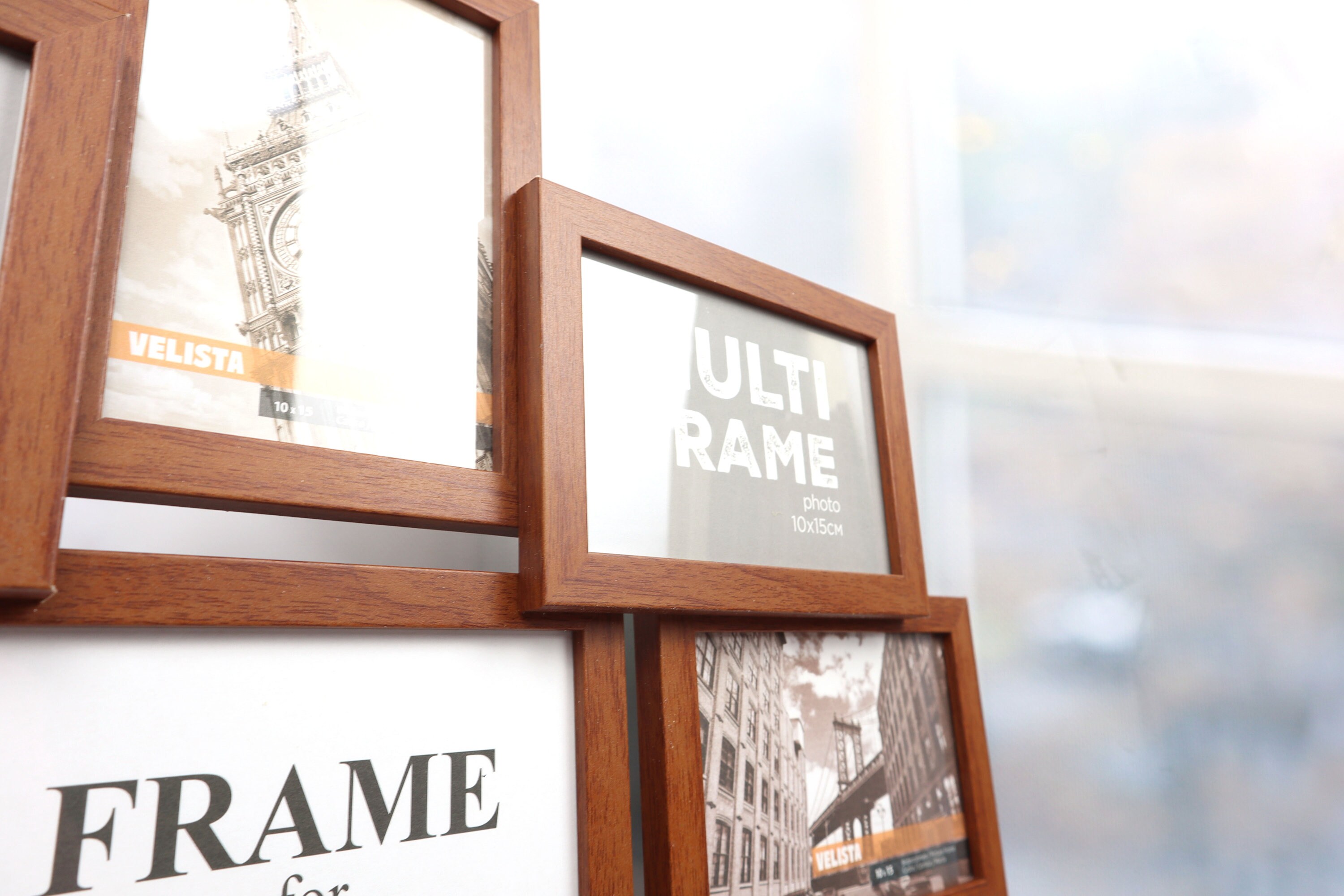 Wooden 8 Piece MultiFrame. Wooden Photo Frames Photo Frames Etsy