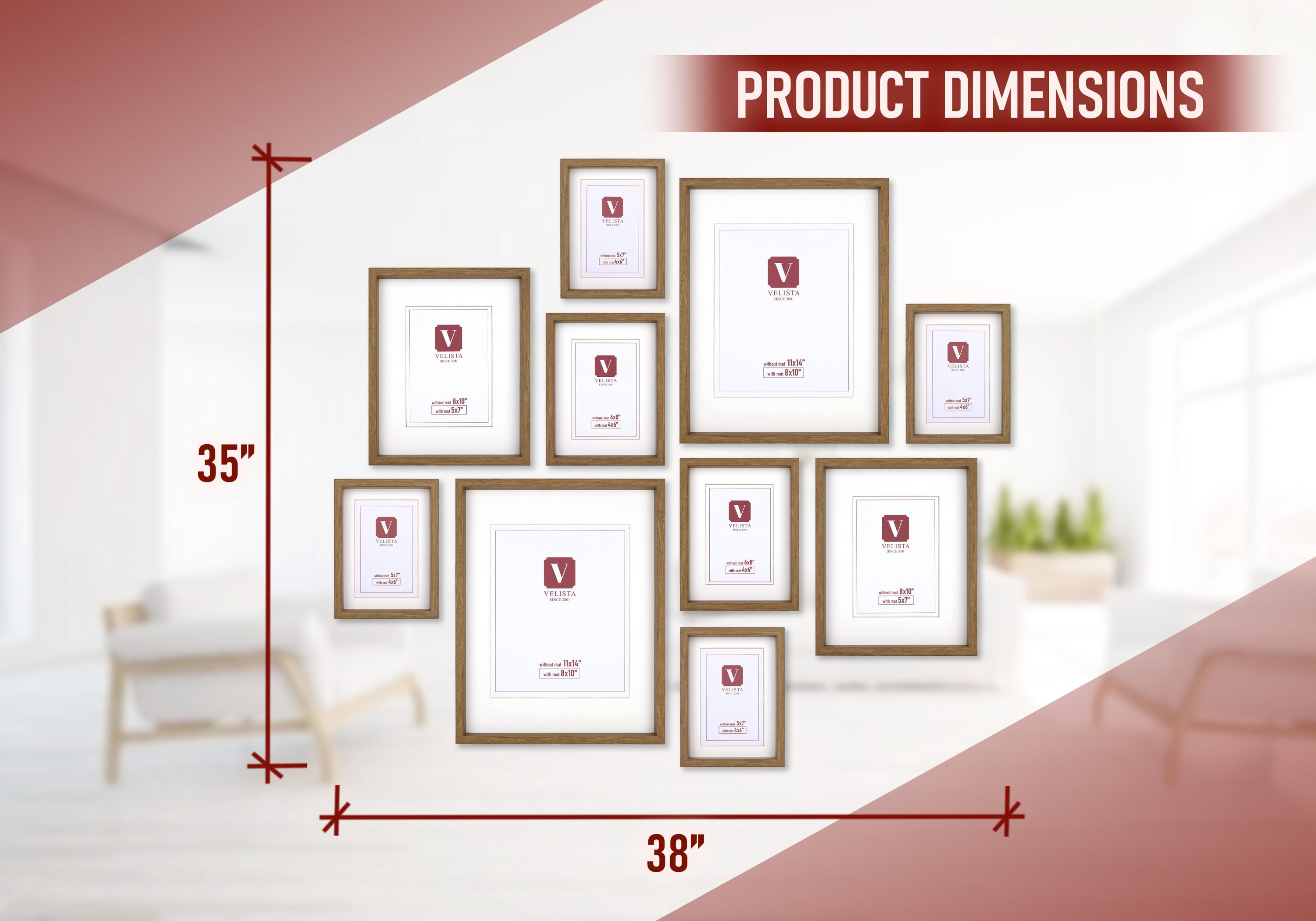Picture Frame Bundle 10 Piece Gallery Wall Frame Set