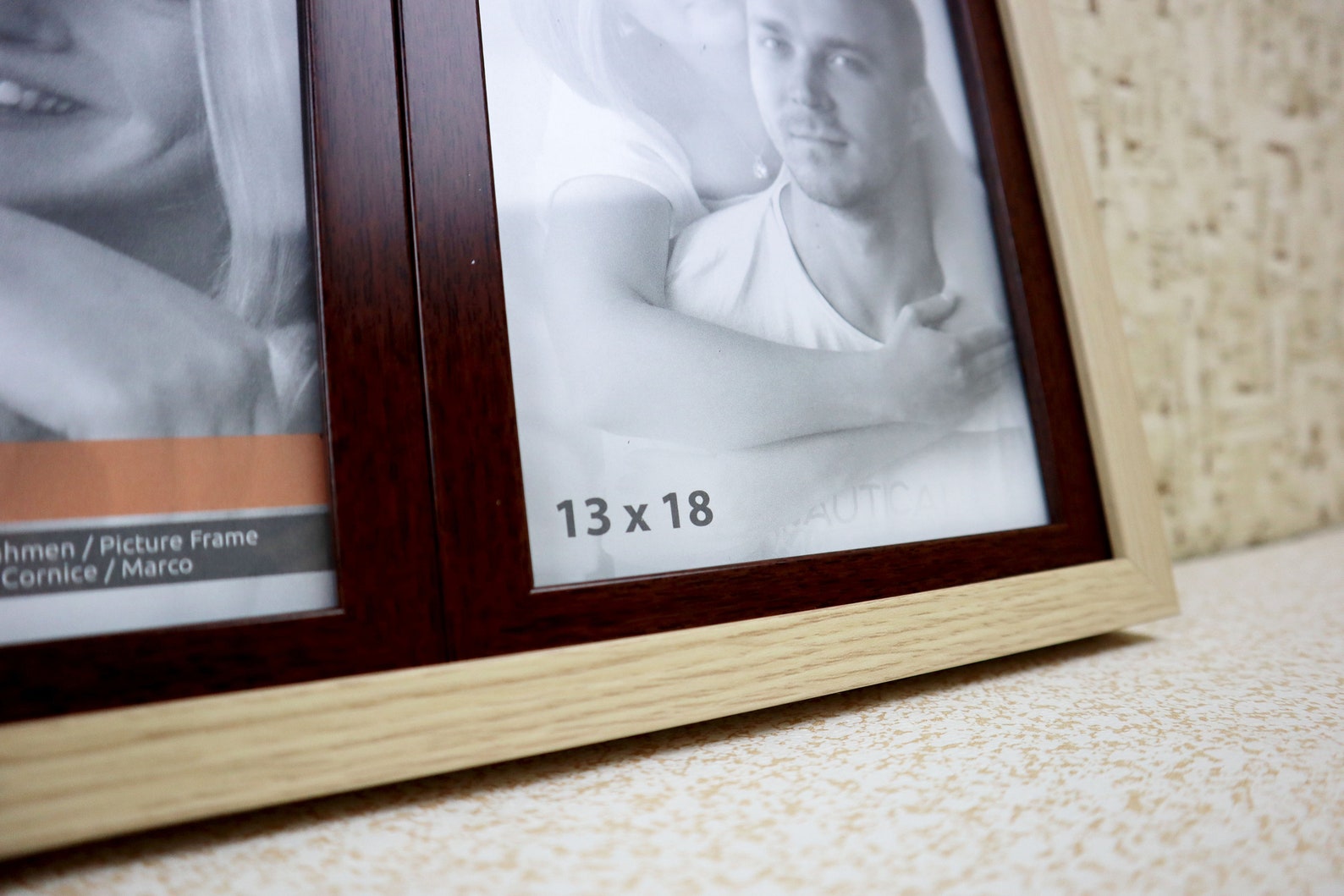 Brown Collage Picture Frame With 3 Openings Photo Collage Etsy