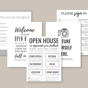 Opendeurpakket | 15 prints die direct worden gedownload voor makelaars | PDF |Onroerendgoedmarketing| Vastgoedtools|Onroerend goeddownloads | Open huis