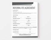 Referral Agreement Template | Real Estate Referral | Realtor Template | Canva