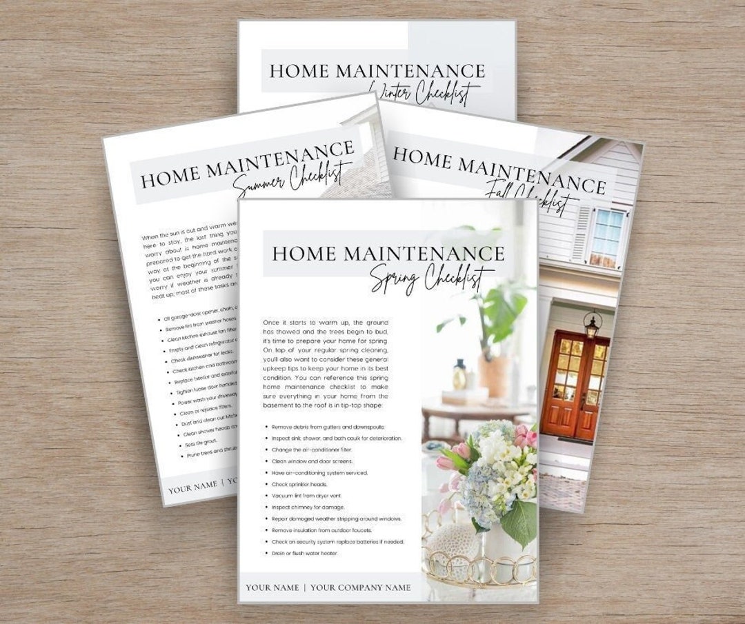 Seasonal Maintenance Tips | Real Estate Marketing Flyers | Editable ...