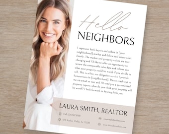 Realtor Prospecting Flyer | Real Estate Marketing Letter | Realtor Resources | Real Estate Custom | Marketing Template | New Agent Flyer