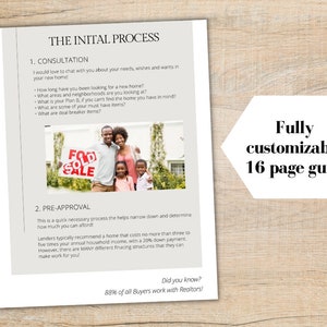Buyer Guide Editable Template for Realtors Buyer Packet - Etsy Canada