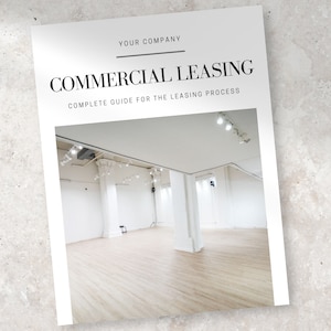Guia de Locação Comercial | Guia de 15 páginas | Modelo de corretor de imóveis | Marketing Personalizado | Marketing imobiliário comercial personalizado