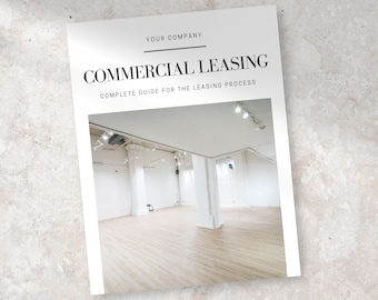 Commercial Leasing Guide | 15 Page Guide | Realtor Template | Custom Marketing | Personalized Commercial Real Estate Marketing
