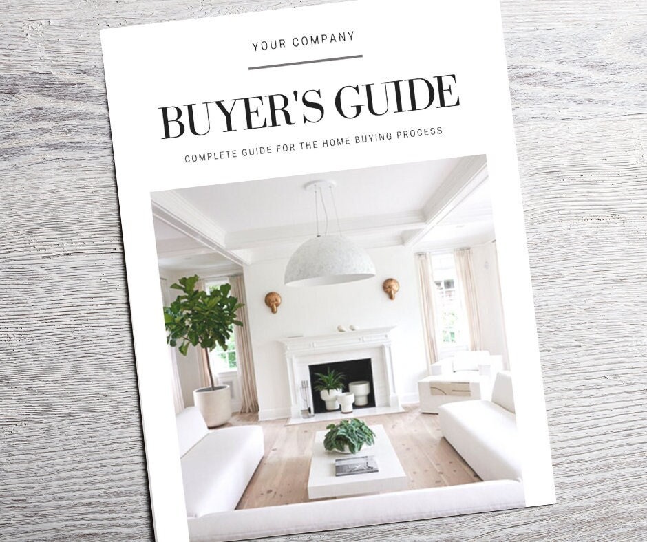 Buyer Guide | Editable Template for Realtors | Buyer Packet | Real Estate Template | Real Estate Marketing | Canva | Editable | Buyer Tools
