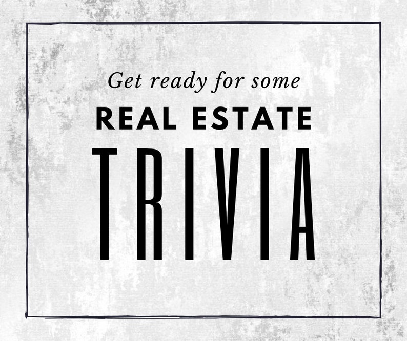 Real Estate Trivia Social Media Content for REALTORS Real Etsy