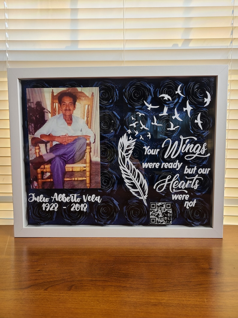 Memorial Keepsake Shadow Box 11x14 Inches Etsy