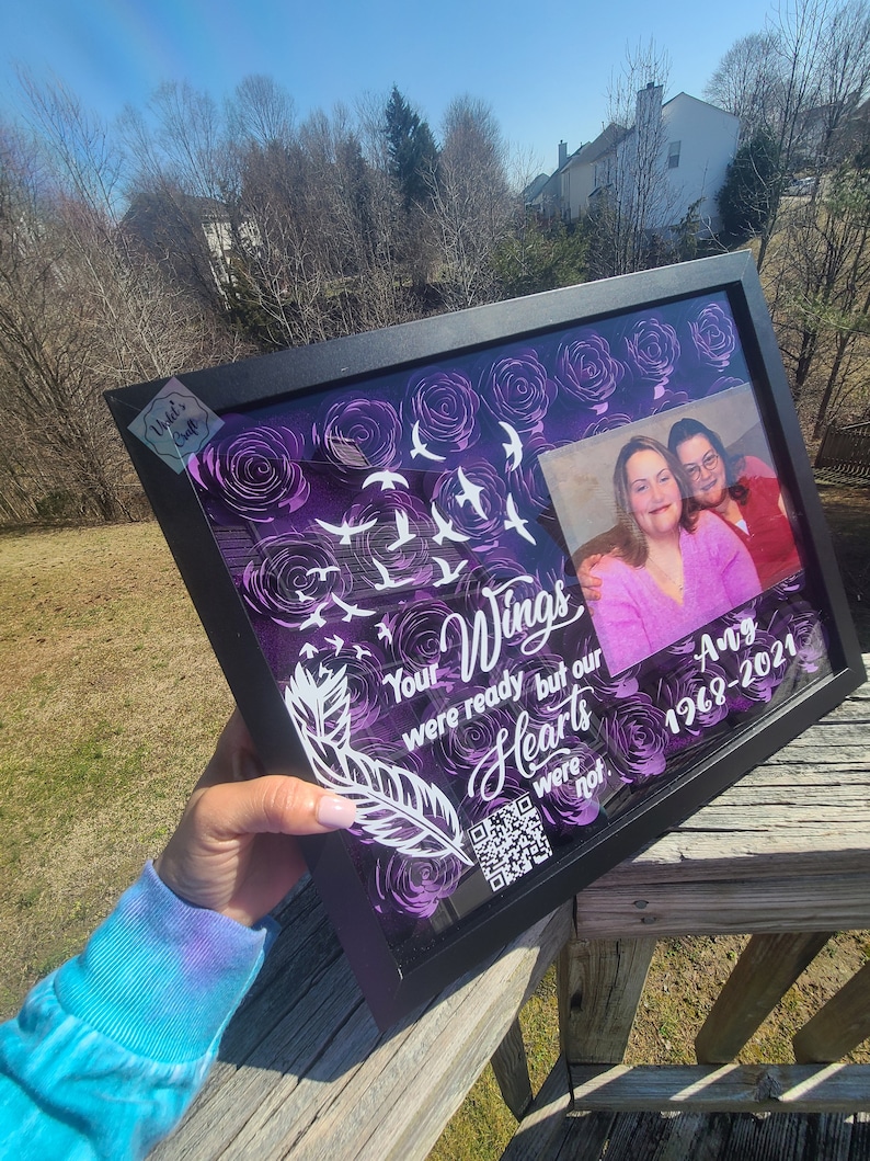 Memorial Keepsake Shadow Box 11x14 Inches Etsy