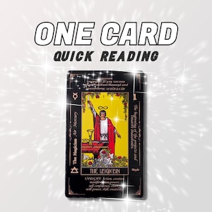 One Card Tarot Reading (Video) Ask Anything