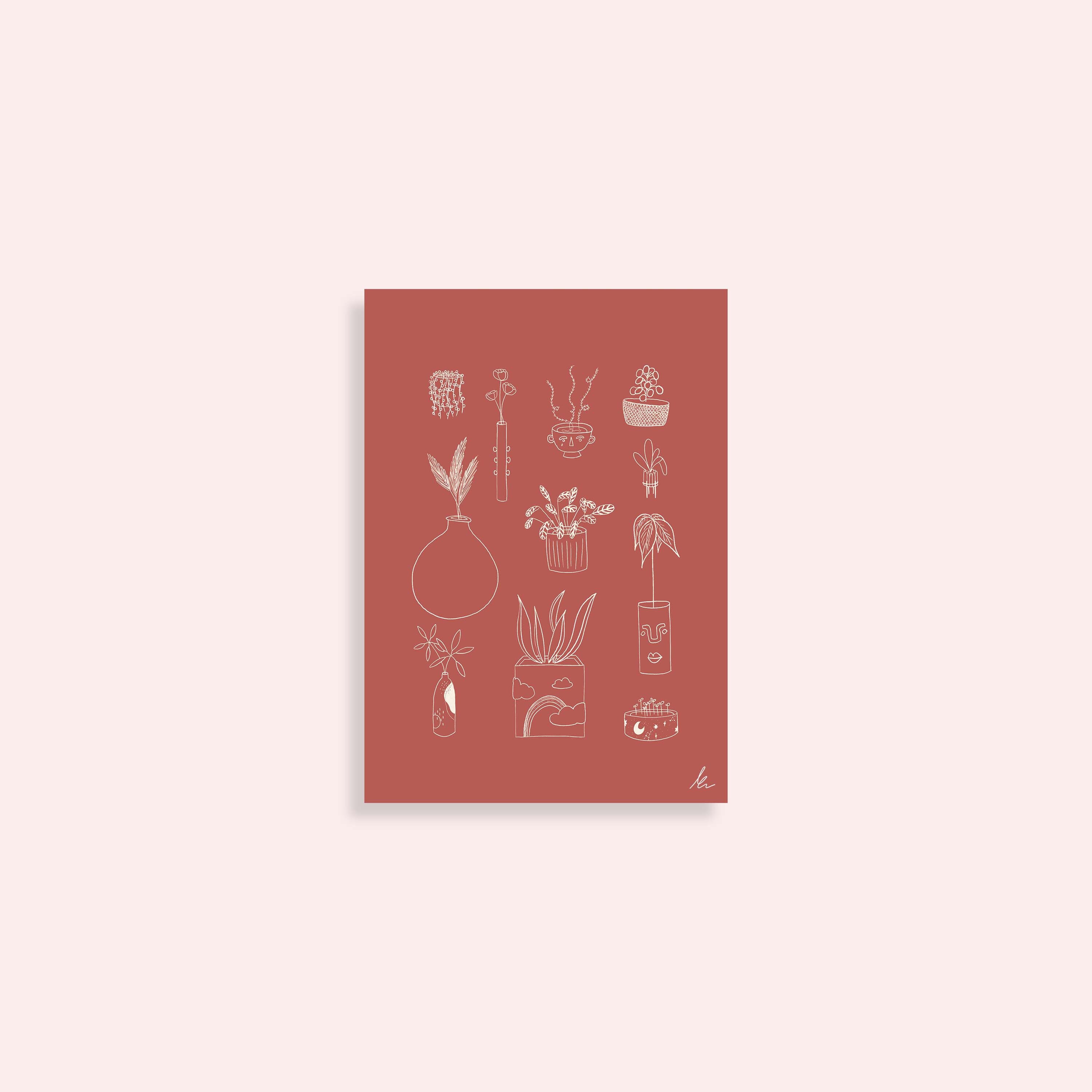 L'abécédaire Des Plantes - Affiche Fleurs A5 Illustration, Plantes, Plants, Art, Print, Poster, Terr