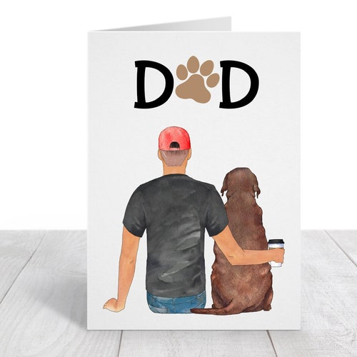 Dog Dad Father's Day Card PRINTABLE Card Dog Owner - Etsy