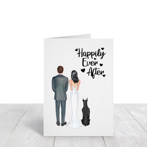 Wedding Card, Custom Wedding Card, Personalized Wedding Card, Printable Card, Digital Download, Wedding Gift, Dog Wedding