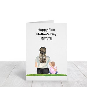 Carte fête des mères, carte personnalisée fête des mères, première fête des mères, carte personnalisée fête des mères, carte imprimable, carte de bébé, cadeau pour maman