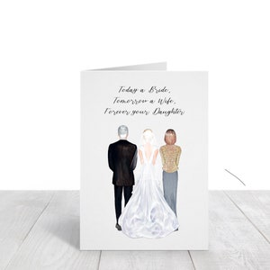 Hochzeitskarte für Mama und Papa, für Mama und Papa an meinem Hochzeitstag, benutzerdefinierte Karte an die Eltern am Hochzeitstag, personalisierte Karte, DIGITAL, druckbar