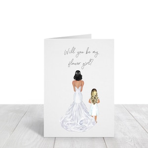 Tarjeta de niña de las flores personalizada, tarjeta de niña de las flores personalizada, tarjeta ¿Quieres ser mi niña de las flores?, regalo de niña de las flores. Boda, propuesta de niña de las flores
